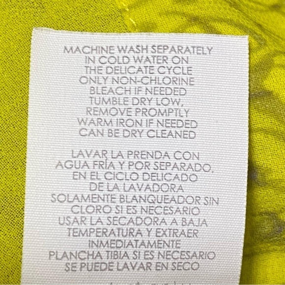 Cabi Chartreuse Reign Ruffle Blouse Sleeveless Retro Boho Size Small - Picture 7 of 8